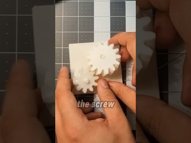 This Screw Gear Shouldn't Work... But It Does #engineering #mechanicalengineering #3dprinting #gear