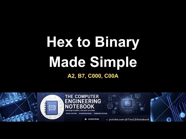 Hex to Binary Conversion Tutorial - Step by Step with Examples