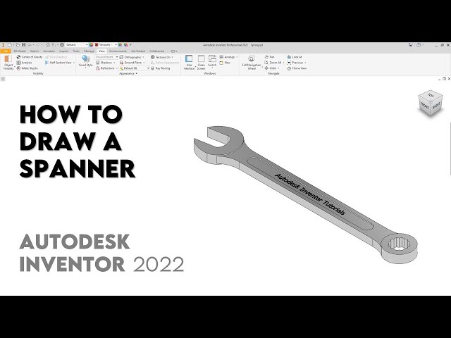 How to Draw a Spanner | Autodesk Inventor 2022
