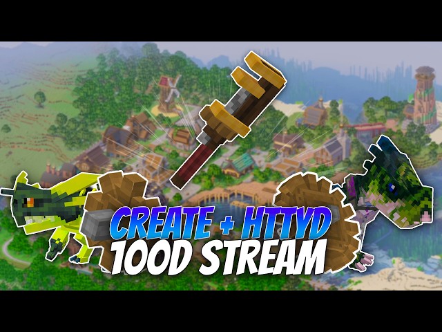 Can I Survive 100 Days With Dragons AND the Create Mod? | LIVE