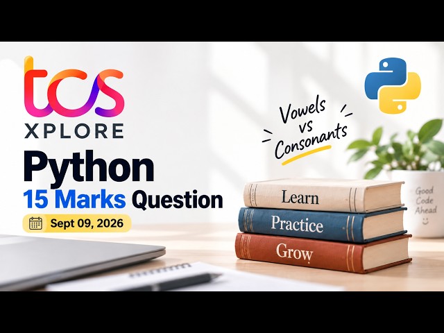 TCS CPA Python 15 Marks Question | asked on September 09, 2026.
