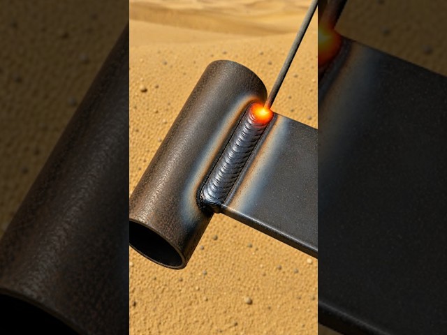 The Golden Rule Of Welding Thin Round Pipe To Steel #weddin #stickwelding