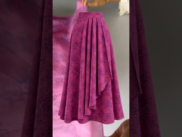 Elegant Skirt Pattern Design easy making guide #fashiondesign #diy #cutting #skirttutorial