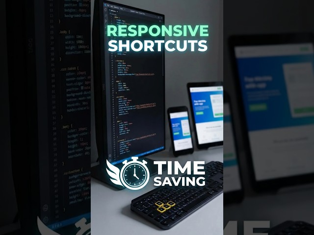 CSS tutorial how to make responsive using shortcut method #css #html