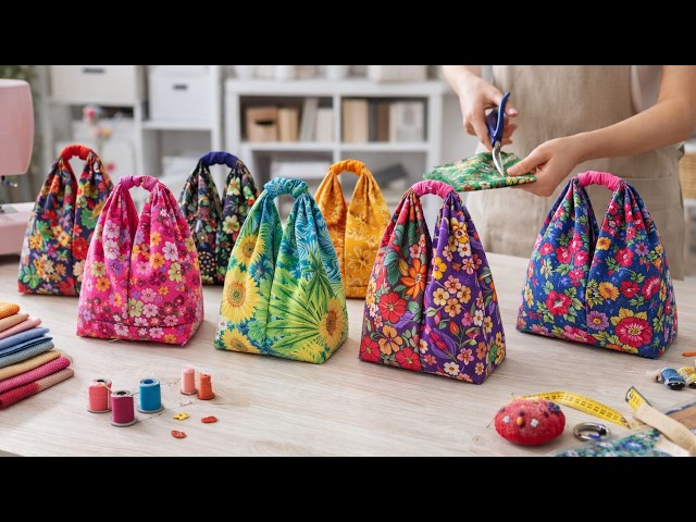 Sewing a simple handbag in just 20 minutes 💟 Easy to sew and fast