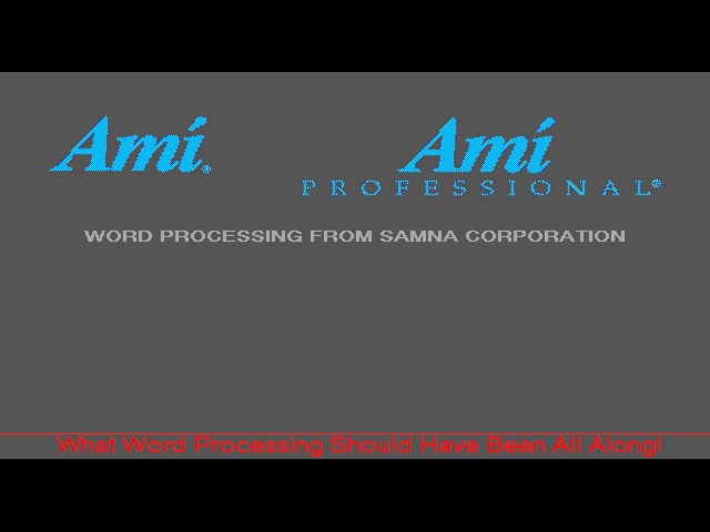 Samna Ami Professional 3.0 Demo - 1990/05