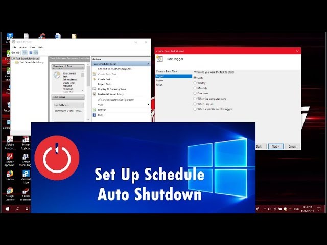 How to Set Up Schedule Auto Shutdown in Windows 10 2020