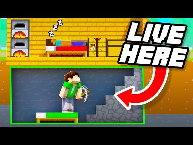 11 Secret Ways to Live INSIDE your Friends Base in Minecraft!