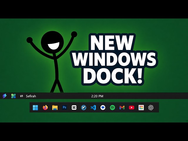 Windows Finally Got a macOS-Style Dock
