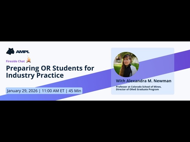 Preparing OR Students for Industry Practice: A conversation with Alexandra M. Newman
