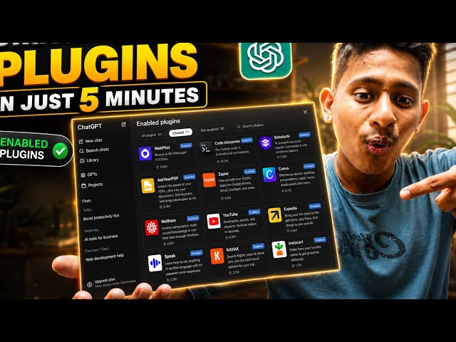 ChatGPT Plugins Explained in Just 5 Minutes 🤯| Enable & Use Plugins (2026 Guide)