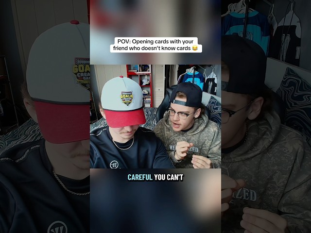 Opening packs with your non card friend be like 😂 #sportscards #tradingcards #funny #packopening