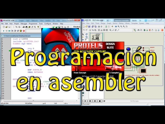 First Basic Programming Tutorial in ASEMBLER (Turning on an LED, the "HELLO WORLD OF PIC")