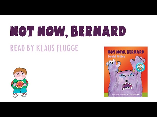 NOT NOW BERNARD by David McKee