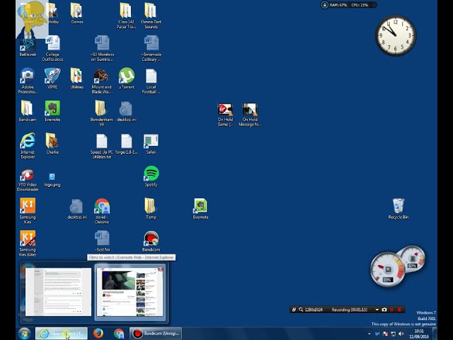 How to create an internet shortcut for Evernote on your desktop