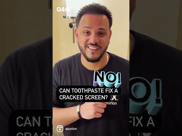 Can toothpaste really fix a cracked phone screen? 🤔 #shorts