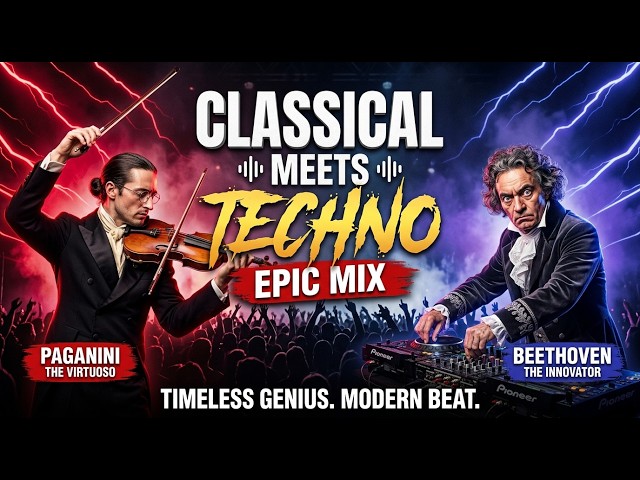 Vivaldi x Progressive Techno | 30 Min Energy Mix For Deep Work | Intense Brain Fuel Always