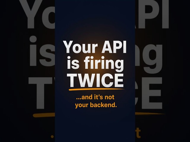 Why Your API Calls Fire Twice in React (useEffect Bug Explained) #QuickCode