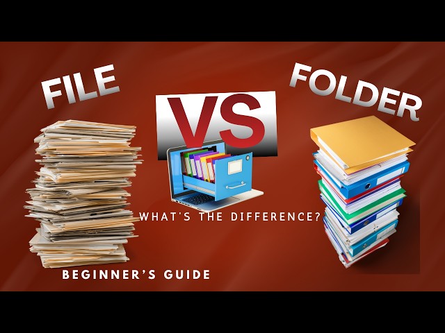 FILE VS FOLDER EXPLAINED FOR BEGINNERS | COMPUTER BASICS