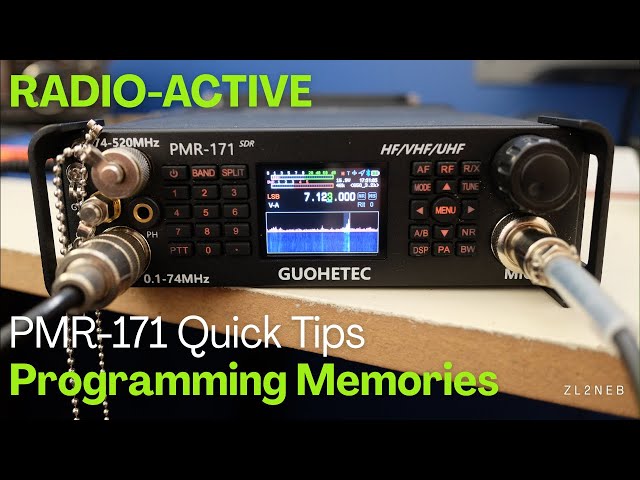 PMR-171 Quick Tips,  Programming Memories