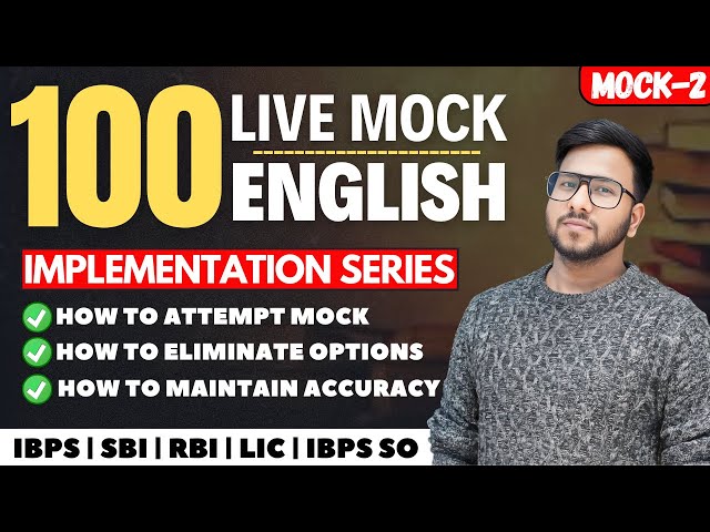 SBI PO PRE 2025 | English Live Mock Solutions Day-2 | Complete English Preparation | Varun Chitra