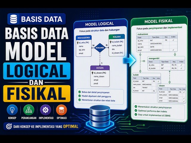🔴Bedah Data #07 | Model Logical dan Fisikal
