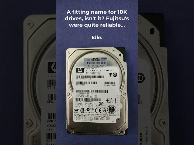 Fujitsu Allegro 10SE MBB2147RC (HP OEM) HDD Sounds | #harddrivesounds
