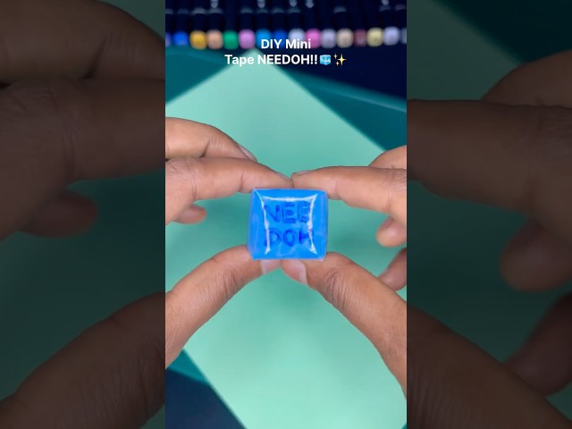 DIY Mini Tape Squishy NEEDOH!! 🧊✨ #diy #squishy #craft