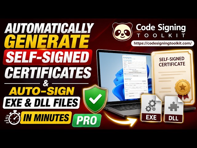 Windows Code Signing Made Easy | Code Signing Toolkit PRO Demo