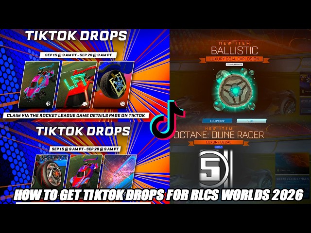 How To Get *NEW* RLCS TIKTOK Drops For Rocket League World Championship 2026!!!