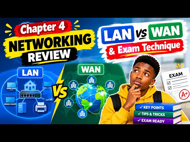 Chapter 4 Networking Review — LAN vs WAN & Exam Technique (WASSCE ICT)