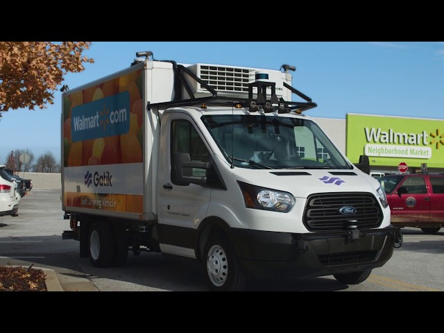 Gatik's Level 4 Autonomous Box Trucks Working with Walmart
