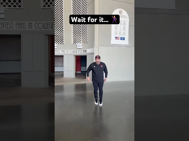 Coach Rhule has dance moves 😅🌽 (TikTok via Harper Murray) #Shorts #nebraskafootball #nebraska #gbr