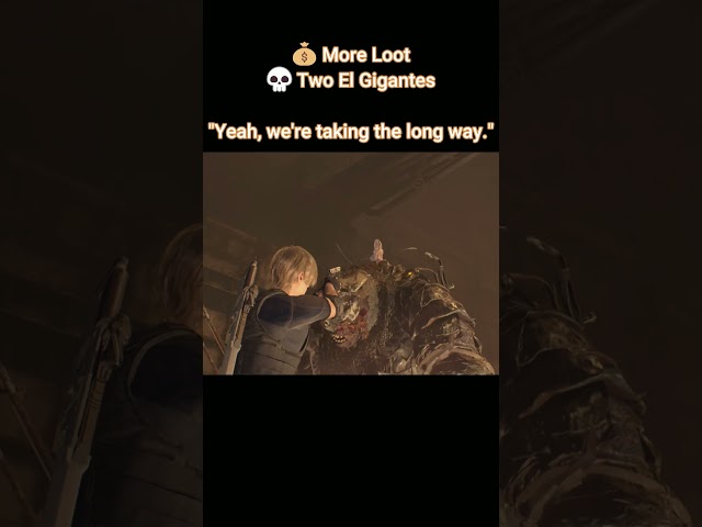 The game gives you the option to avoid the second El Gigante... but where's the fun in that? #re4