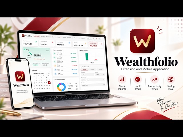 Introducing Wealthfolio 😍🔥 | Manage Your Freelancing Income, Clients, Habits & Productivity