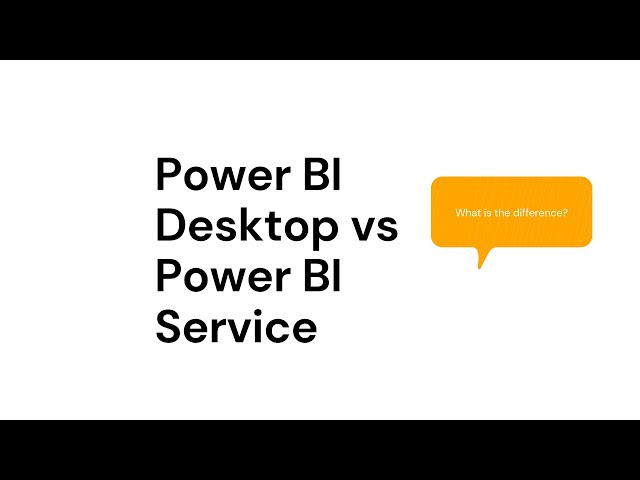 Power BI Desktop vs Power BI Service| What is the difference between Power BI Desktop and Service?