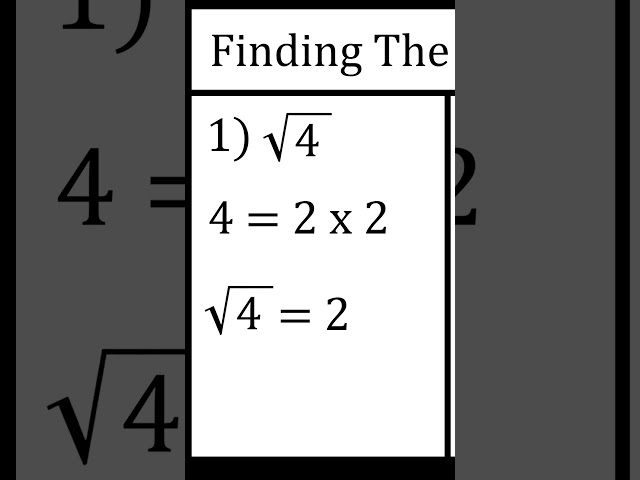 What Is The Square Root?