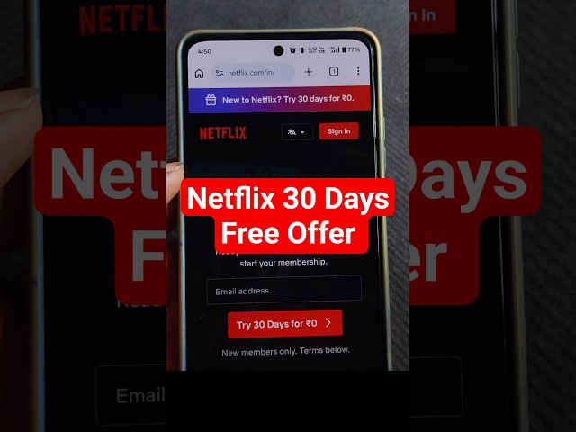Claim Netflix 30 Days Free Subscription | Netflix 30 days for ₹0 #netflix #netflixfree #freenetflix