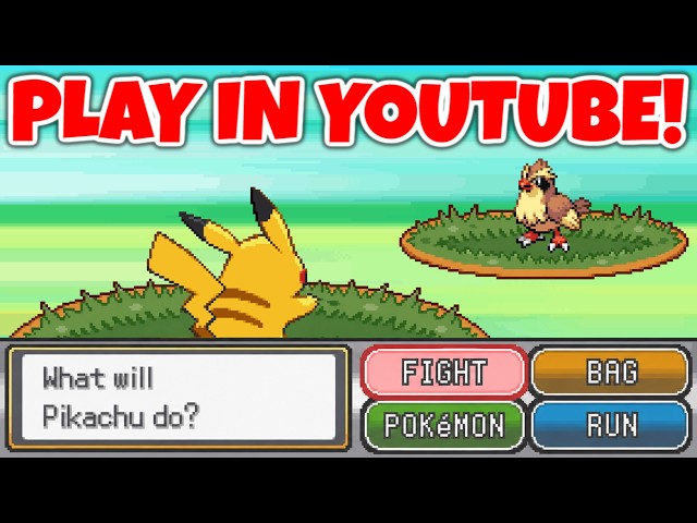 Pokémon but it's PLAYABLE in YouTube!