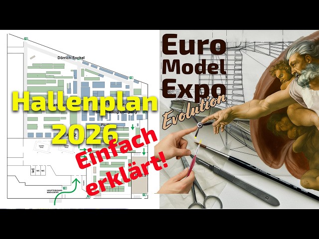 Der voll funktionale Hallenplan der Euro Model Expo 2026 und die letzten News zur Show