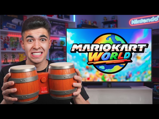 Mario Kart With The 10 HARDEST Controllers!