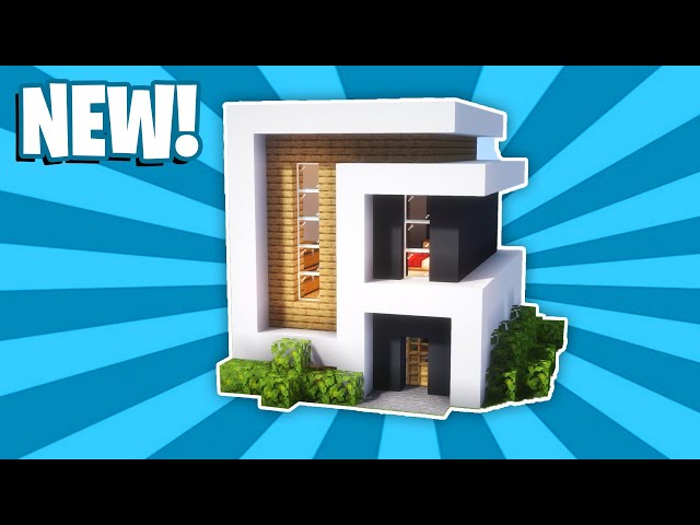 Minecraft : How To Build a Small Modern House Tutorial (#30) (Minecraft House Tutorial)