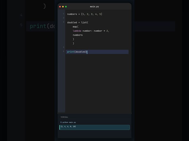 Python map() 🐍 | Transform List Values Easily