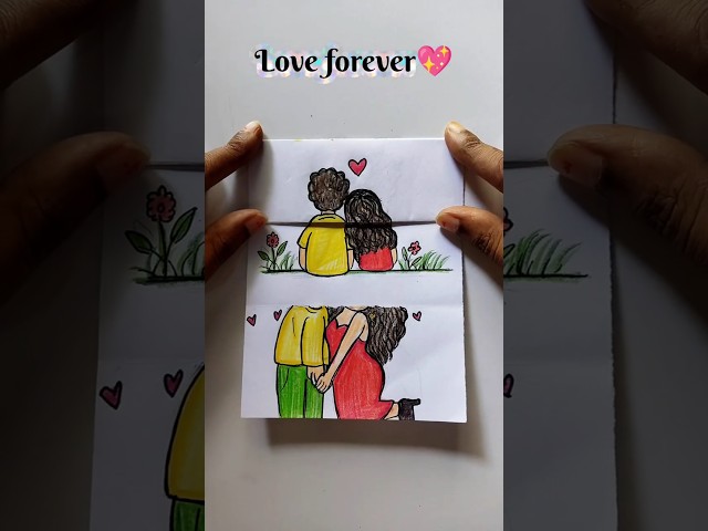 cute love story 💖 #lovestory #drawing #art #shorts