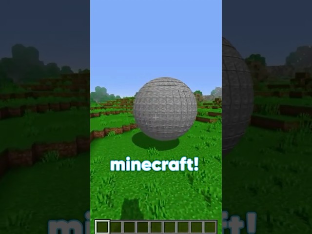 I Made A Sphere in Vanilla Minecraft!
