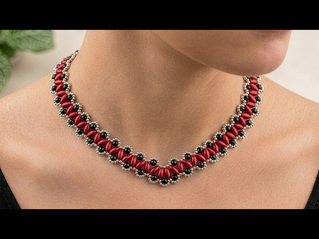 DIY Beaded Necklace Tutorial | Rice Pearls, Crystals & Seed Bead Jewelry Making Pattern #beadlot