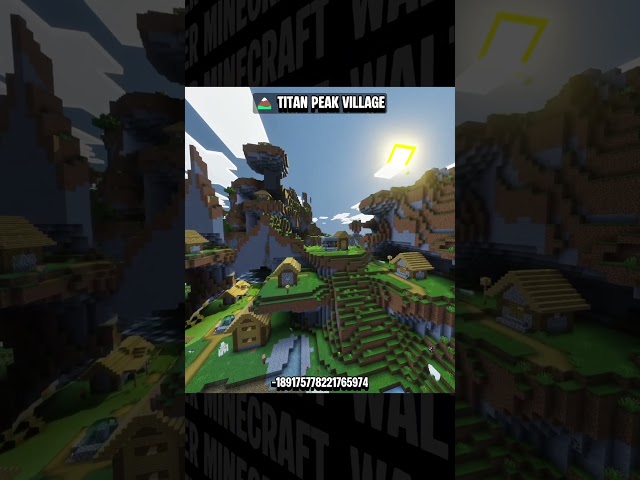 🏔️🔥 Massive Giant Cliff Village Seed in Minecraft Bedrock 26! #minecraft