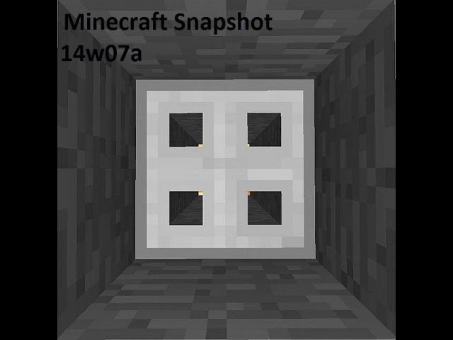 Minecraft Snapshot 14w07a- Iron Trapdoors and LAN World Spectator Mode