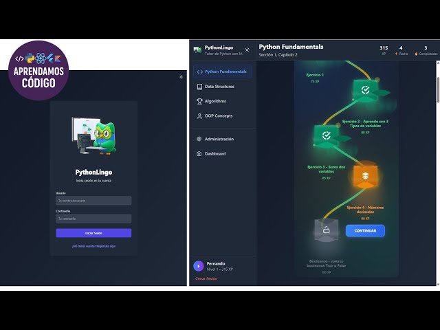 PythonLingo una App para aprender Python practicando