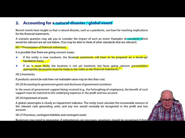 Current issues  - ACCA SBR Exam